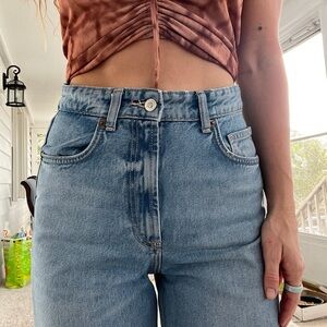 ZARA | trf high rise wide leg jeans